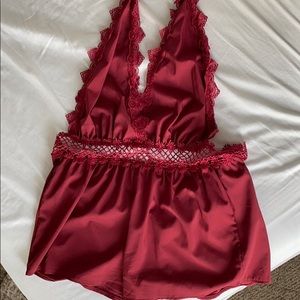 Red romper